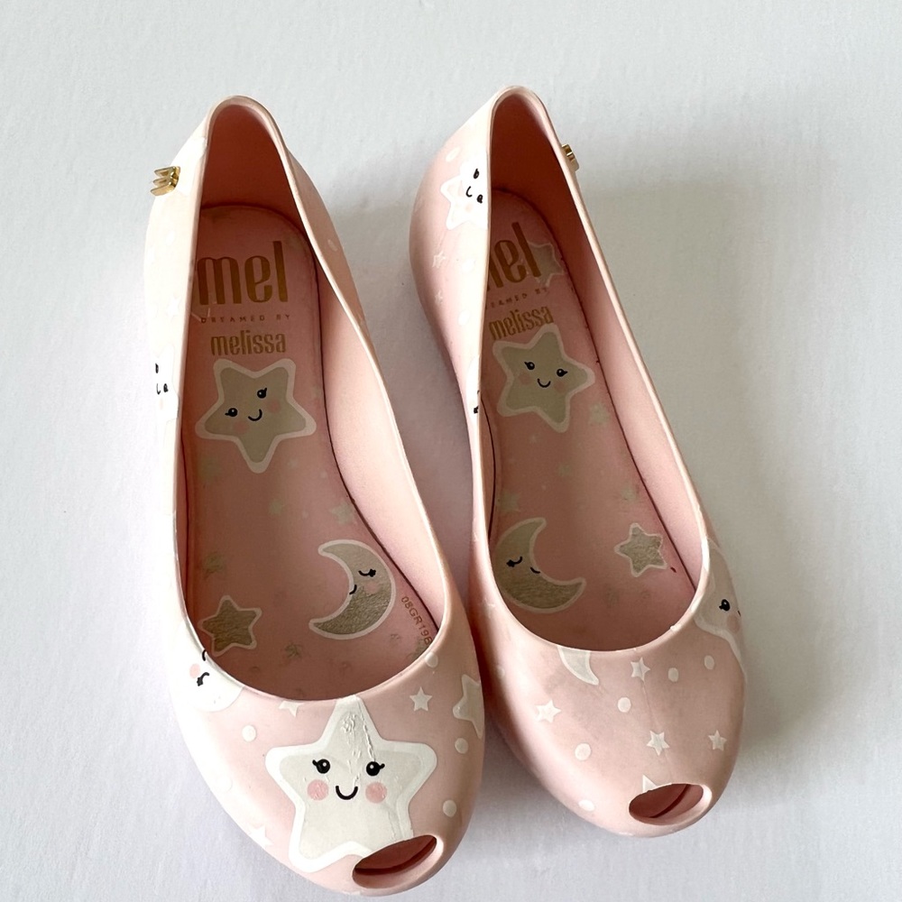 Mini Melissa Flats glow in the dark size 11